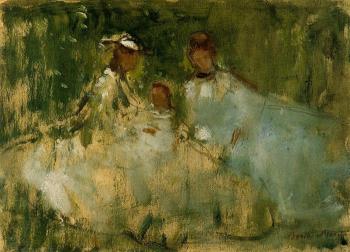 Berthe Morisot : Women and Little Girls in a Natural Setting